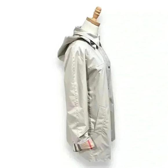 Burberry Women's Camel Hair Wool Removable Winter Liner Tan Trench Coat Size 14 - Picture 4 of 16